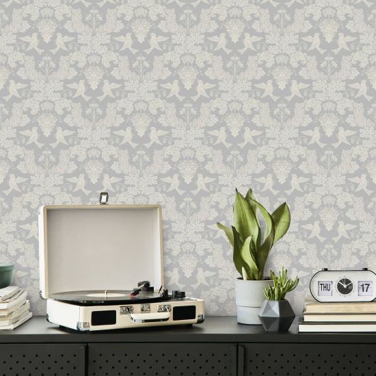 Druva Damask Vinter Damask Bakgrund