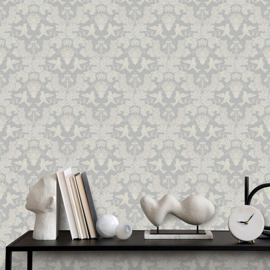 Drue Damask Vinter Damask Baggrund