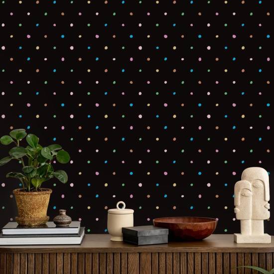 Organic Polka Space Spot Wallpaper