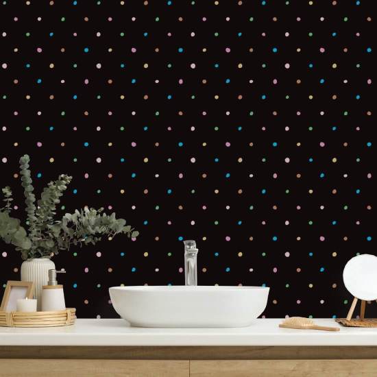Organisk Polka Space Spot Bakgrunn