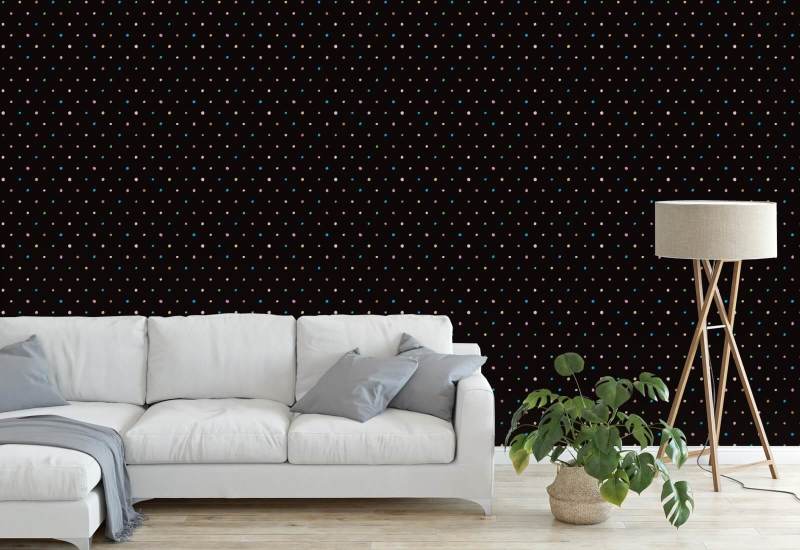 Organisk Polka Space Spot Bakgrund