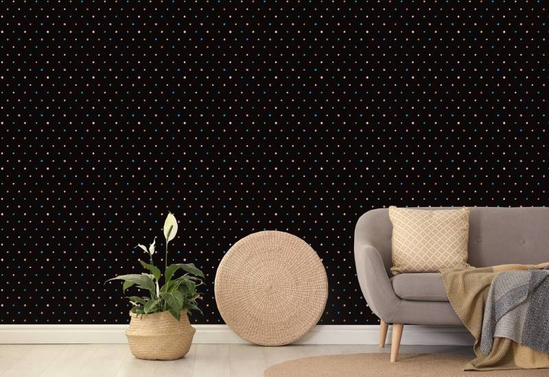 Organischer Polka Space Spot-Hintergrundbild