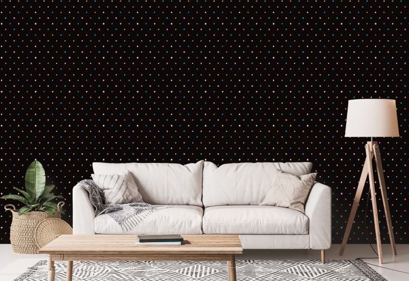 Organic Polka Space Spot Wallpaper