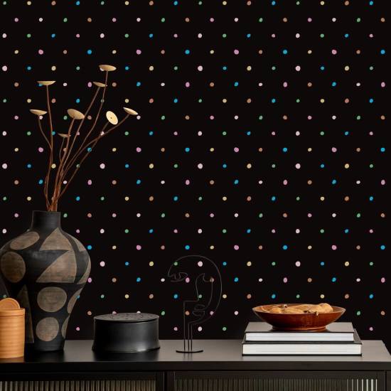 Polka Space biologique Papier peint Spot