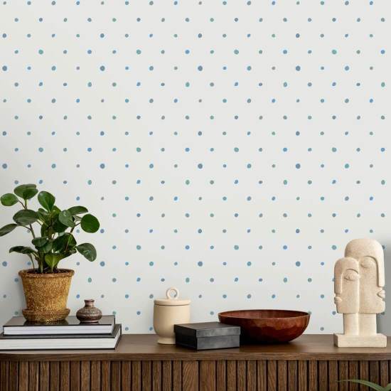 Økologisk Polka Ocean Polka Dot Bakgrunn