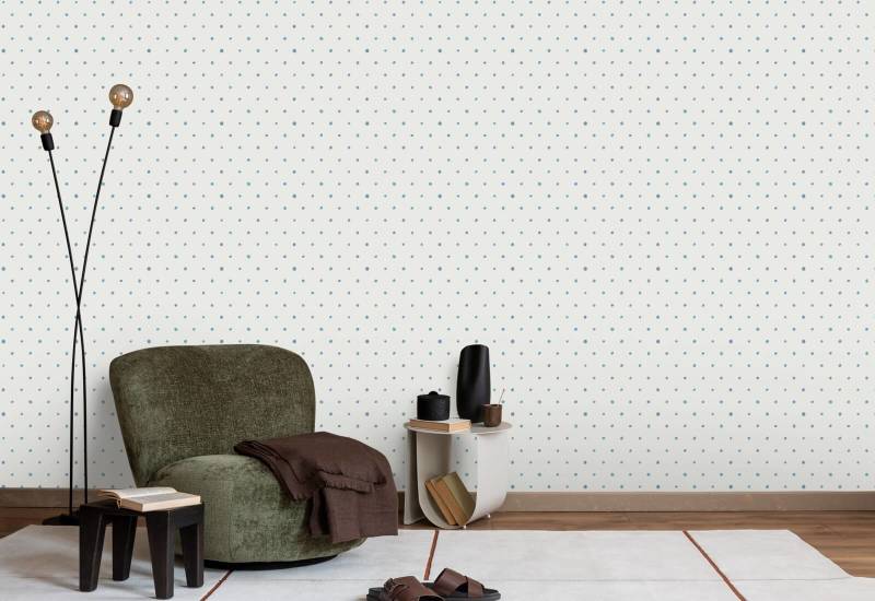 Ekologisk Polka Ocean Polka Dot Bakgrund