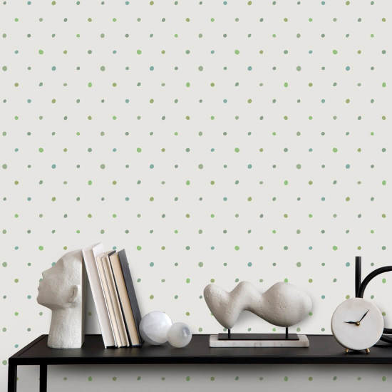 Biologisch polkabos Spot Wallpaper