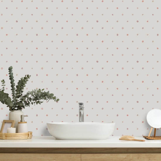 Organic Polka Marble Polka Wallpaper