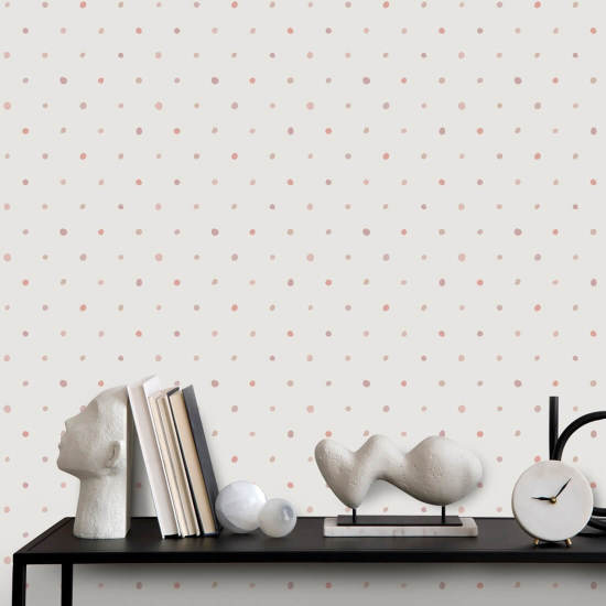 Marbre à pois biologique Papier peint Polka