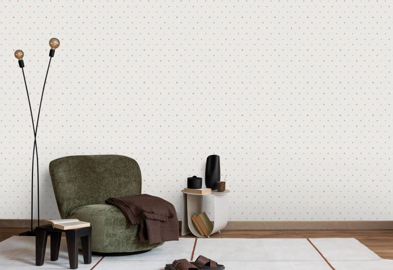 Organic Polka Marble Polka Wallpaper