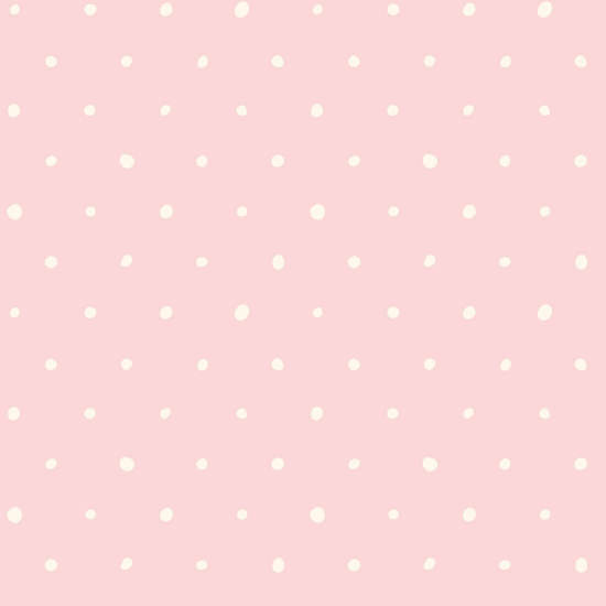 Organic Polka Pink Perfection Polka Dot-Tapete
