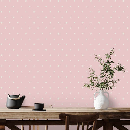Økologisk polka rosa perfeksjon Polka Dot Bakgrunn