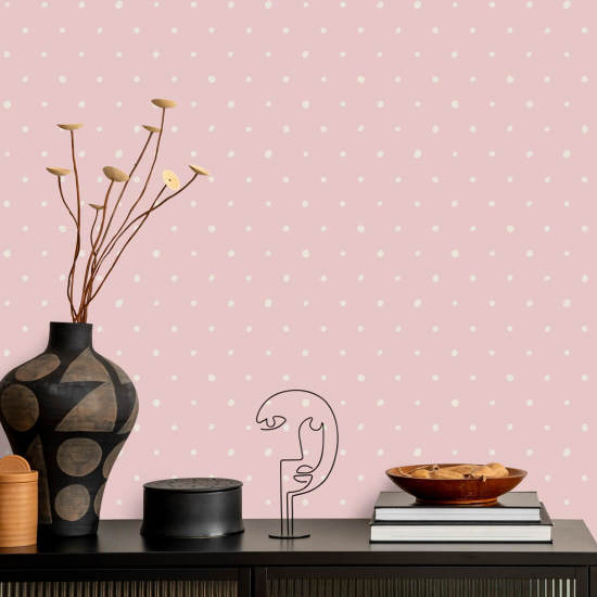 Økologisk polka rosa perfeksjon Polka Dot Bakgrunn