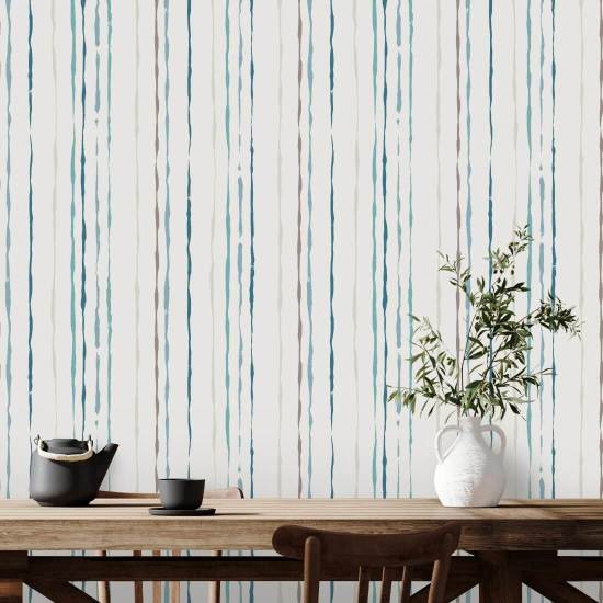 Stripe Coast organico Carta da parati a righe