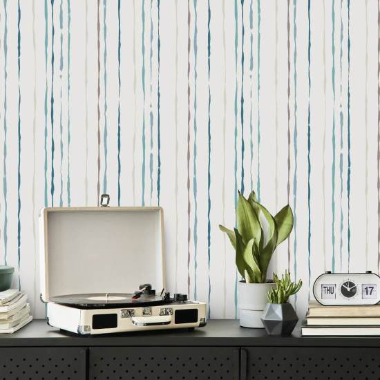 Organic Stripe Coast Stripe Wallpaper