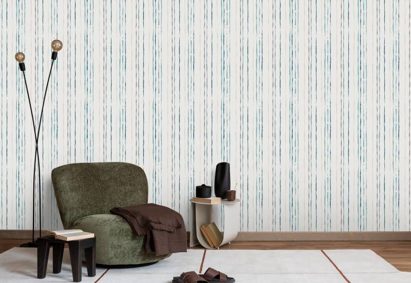Stripe Coast organico Carta da parati a righe
