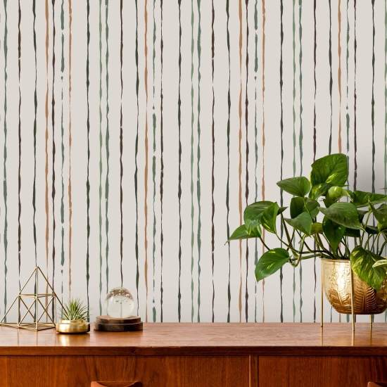 Organisk Stripe Jungle Stripe Bakgrunn