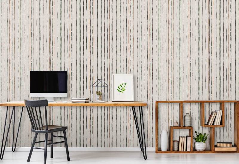 Organic Stripe Jungle Stripe Wallpaper