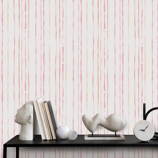 Organisk Stripe Rosa Sand Stripe Bakgrunn