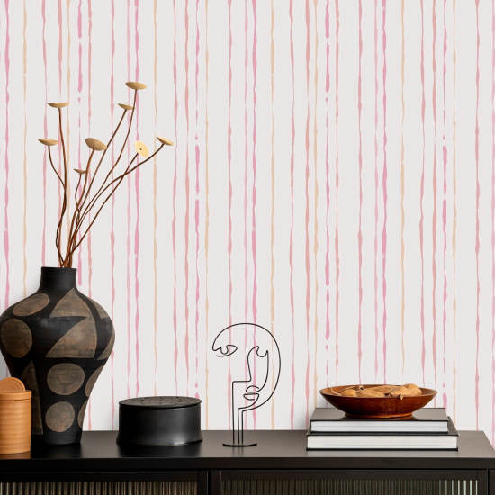 Organisk Stripe Rosa Sand Stripe Bakgrunn