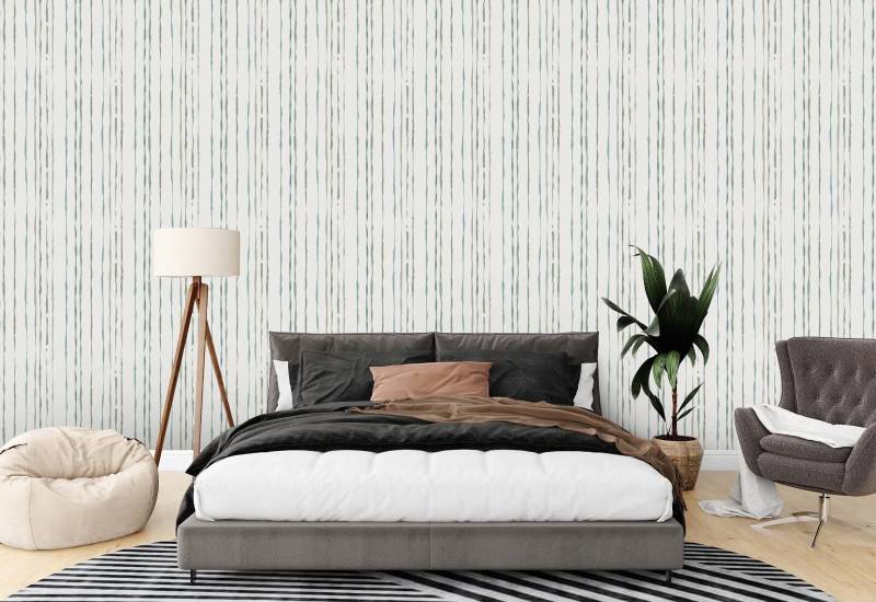 Organic Stripe Waves Stripe Wallpaper