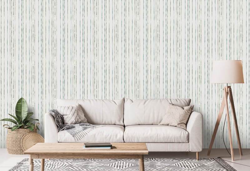 Organic Stripe Waves Stripe Wallpaper