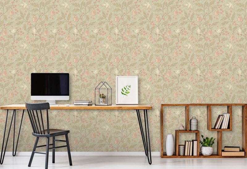 Poirier en fleur Papier peint Nature