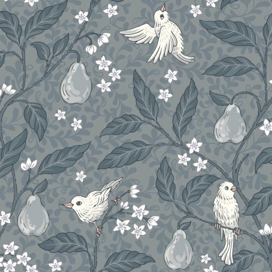 Pear Tree Evening Tree Wallpaper