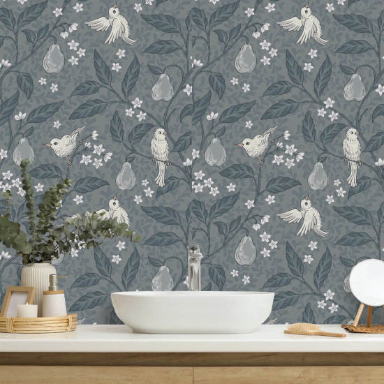 Pear Tree Evening Tree Wallpaper