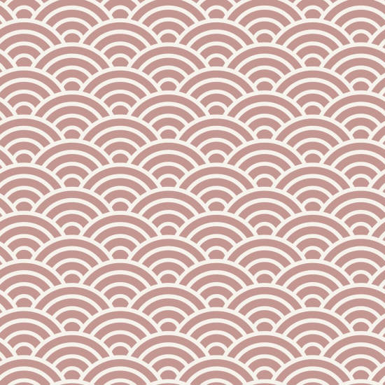 Rainbow Scallop Earth Geometric Wallpaper