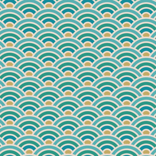 Rainbow Scallop Spring Fondo de pantalla geométrico