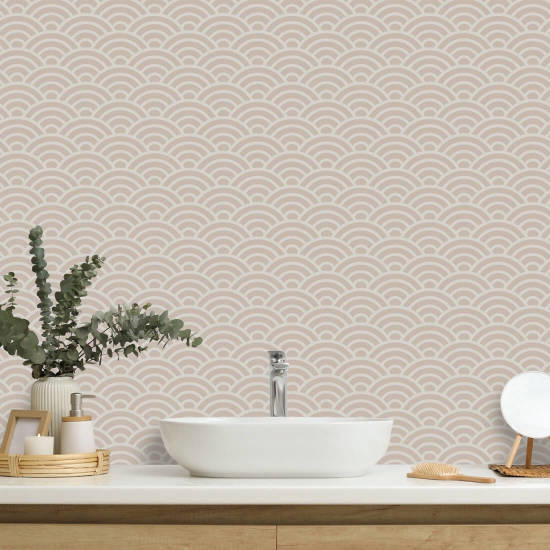 Rainbow kampasimpukka neutraali Geometrinen taustakuva