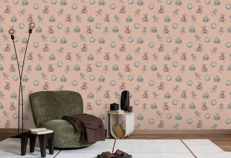 Vintage lelut Blossom Vauvan taustakuva