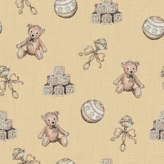 Vintage lelut Beige Lastentarhan taustakuva