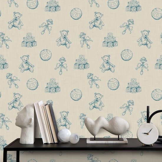 Vintage Toys Pink Fondo de pantalla de guardería