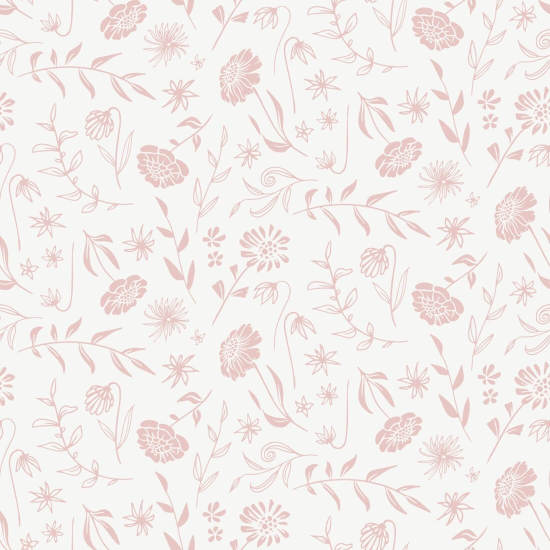 Fard à joues Allover Chrysanthemum Papier peint floral rose