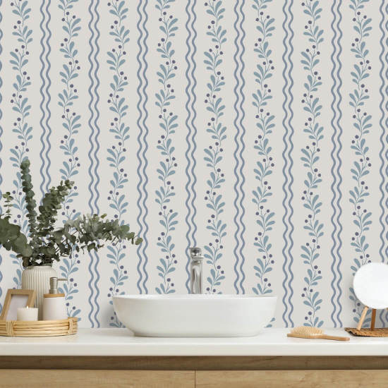 Lentekistje met bessen Botanisch behang