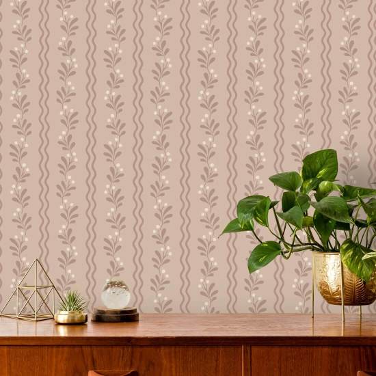 Berry Sprig Grove Botanical Wallpaper