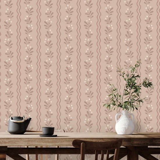 Berry Sprig Grove Botanical Wallpaper