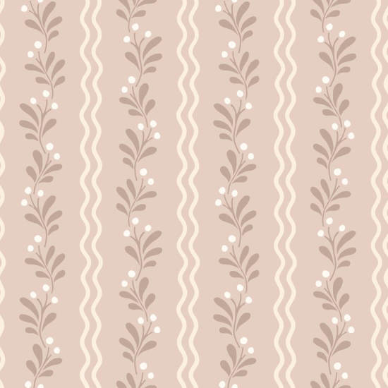 Berry Spring Clairière Papier peint floral