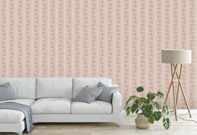 Berry Sprig Glade Floral Wallpaper