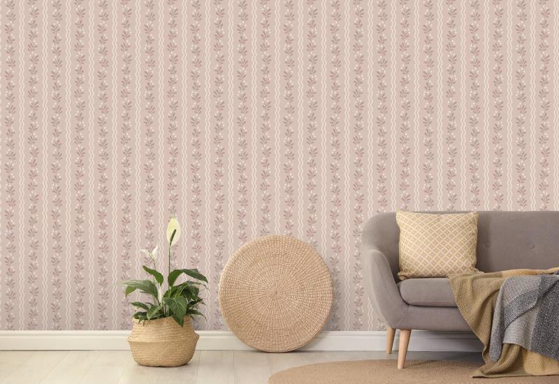 Berry Sprig Glade Floral Wallpaper