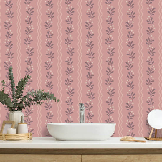 Prairie Berry Spring Papier peint floral