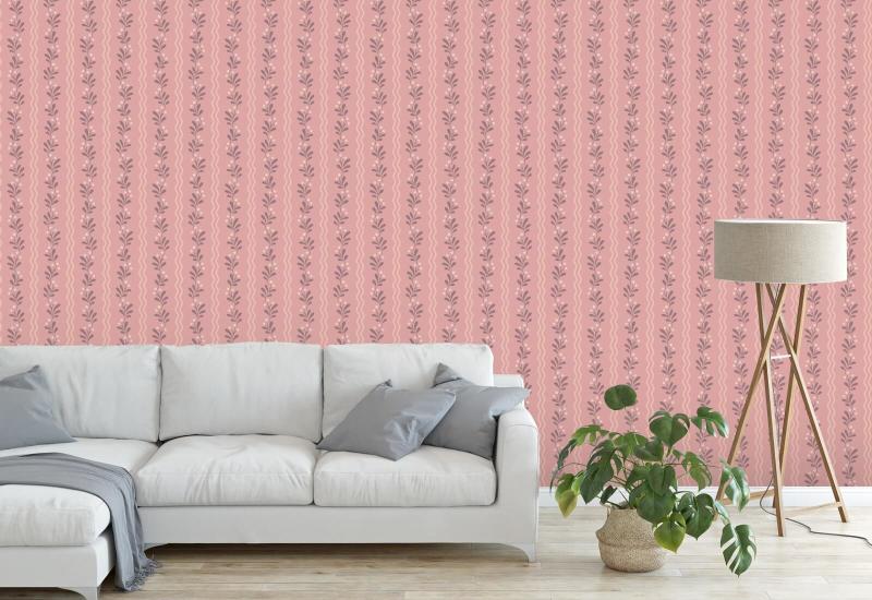 Berry Sprig Meadow Floral Wallpaper