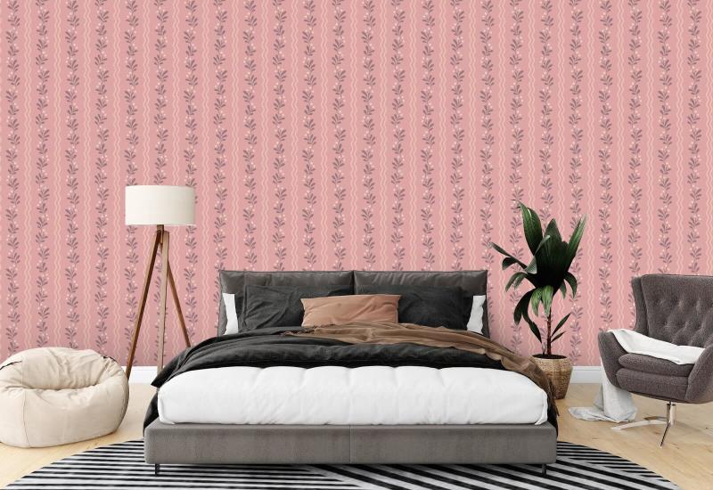 Berry Sprig Meadow Floral Wallpaper