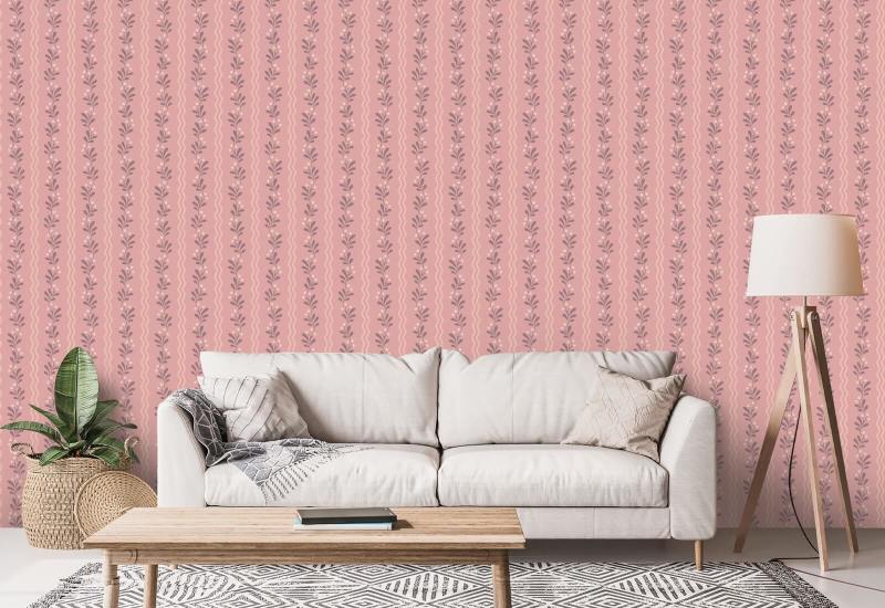 Berry Sprig Meadow Floral Wallpaper