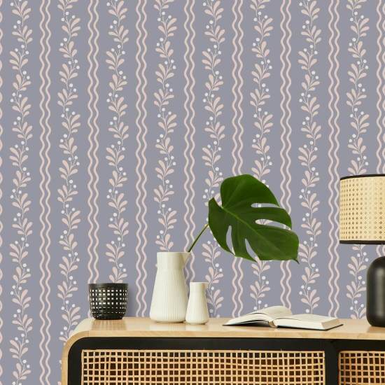 Berry Sprig Briar Botanical Wallpaper