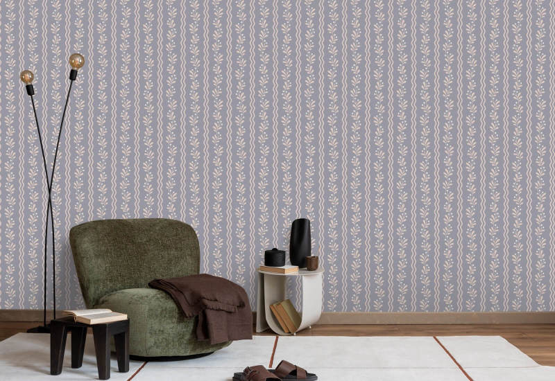Berry Sprig Briar Botanical Wallpaper