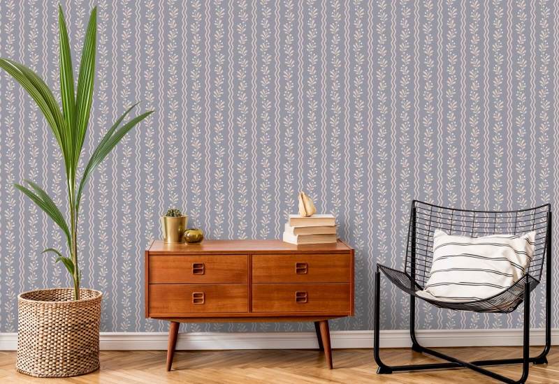 Berry Sprig Briar Botanical Wallpaper