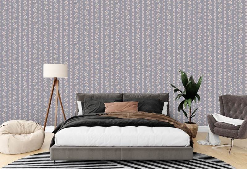 Berry Sprig Briar Botanical Wallpaper